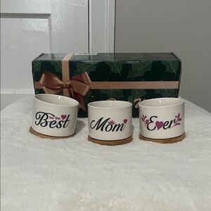 New Best Mom Ever Ceramic plants pots Set